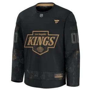 Fanatics Los Angeles Kings Pelipaita 2024-2025 Military Appreciation Practice Musta ( Omalla Nimellä )