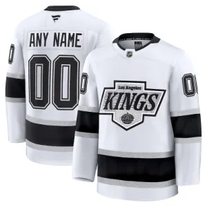 Fanatics Los Angeles Kings Pelipaita 2024-2025 Vieras Premium Valkoinen ( Omalla Nimellä )