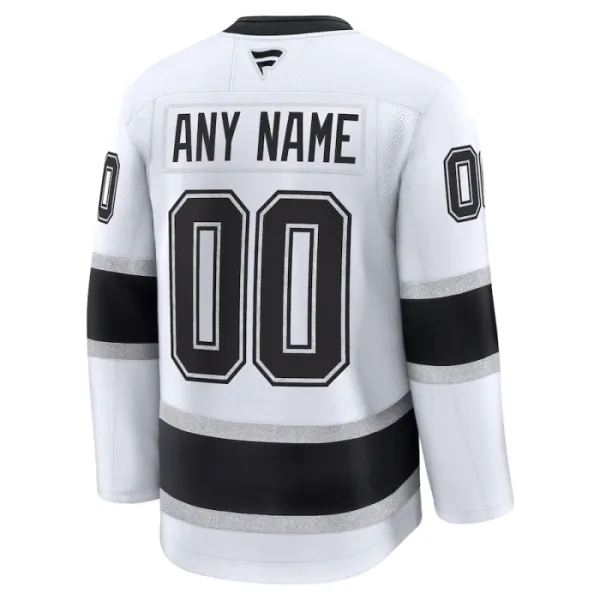 Fanatics Los Angeles Kings Pelipaita 2024-2025 Vieras Premium Valkoinen ( Omalla Nimellä )