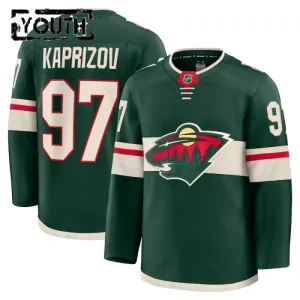 Fanatics Minnesota Wild Kirill Kaprizov Lasten Pelipaita 2024-2025 Koti Premium Vihreä