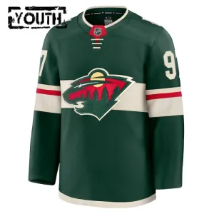 Fanatics Minnesota Wild Kirill Kaprizov Lasten Pelipaita 2024-2025 Koti Premium Vihreä