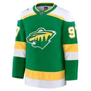 Fanatics Minnesota Wild Kirill Kaprizov Pelipaita 2024-2025 Kolmos Premium Vihreä