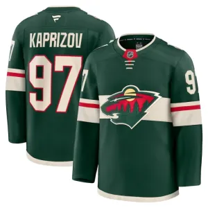 Fanatics Minnesota Wild Kirill Kaprizov Pelipaita 2024-2025 Koti Premium Vihreä