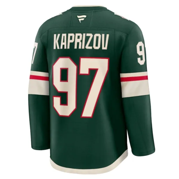 Fanatics Minnesota Wild Kirill Kaprizov Pelipaita 2024-2025 Koti Premium Vihreä