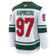 Fanatics Minnesota Wild Kirill Kaprizov Pelipaita 2024-2025 Vieras Premium Valkoinen