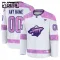 Fanatics Minnesota Wild Lasten Pelipaita 2024-2025 Hockey Fights Cancer Practice Valkoinen ( Omalla Nimellä )