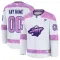 Fanatics Minnesota Wild Pelipaita 2024-2025 Hockey Fights Cancer Practice Valkoinen ( Omalla Nimellä )
