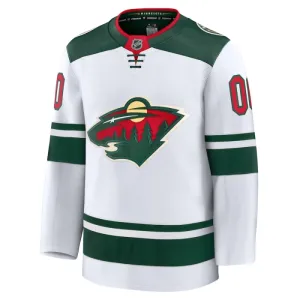 Fanatics Minnesota Wild Pelipaita 2024-2025 Vieras Premium Valkoinen ( Omalla Nimellä )