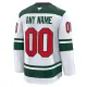 Fanatics Minnesota Wild Pelipaita 2024-2025 Vieras Premium Valkoinen ( Omalla Nimellä )