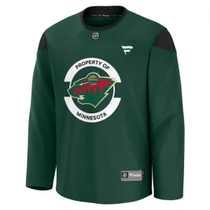 Fanatics Minnesota Wild Team Pelipaita 2024-2025 Practice Vihreä ( Omalla Nimellä )