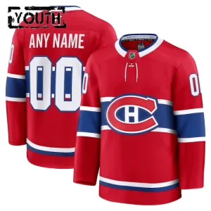 Fanatics Montreal Canadiens Lasten Pelipaita 2024-2025 Koti Premium Punainen ( Omalla Nimellä )