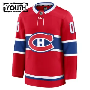 Fanatics Montreal Canadiens Lasten Pelipaita 2024-2025 Koti Premium Punainen ( Omalla Nimellä )