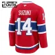 Fanatics Montreal Canadiens Nick Suzuki Lasten Pelipaita 2024-2025 Koti Premium Punainen