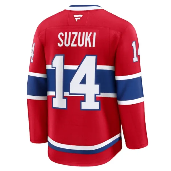 Fanatics Montreal Canadiens Nick Suzuki Pelipaita 2024-2025 Koti Premium Punainen