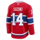 Fanatics Montreal Canadiens Nick Suzuki Pelipaita 2024-2025 Koti Premium Punainen