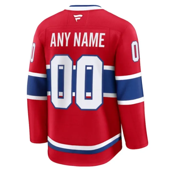 Fanatics Montreal Canadiens Pelipaita 2024-2025 Koti Premium Punainen ( Omalla Nimellä )