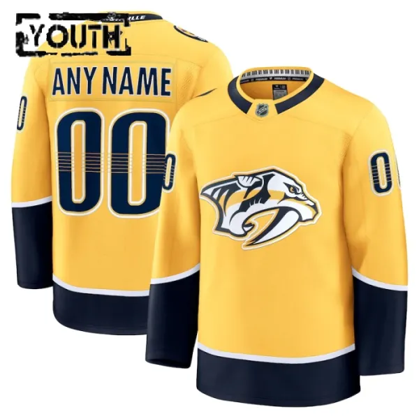 Fanatics Nashville Predators Lasten Pelipaita 2024-2025 Koti Premium Keltainen ( Omalla Nimellä ) Fanatics Nashville Predators Lasten Pelipaita 2024-2025 Koti Premium Keltainen ( Omalla Nimellä )