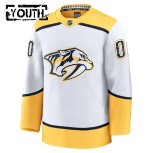 Fanatics Nashville Predators Lasten Pelipaita 2024-2025 Vieras Premium Valkoinen ( Omalla Nimellä )