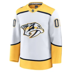 Fanatics Nashville Predators Pelipaita 2024-2025 Vieras Premium Valkoinen ( Omalla Nimellä )