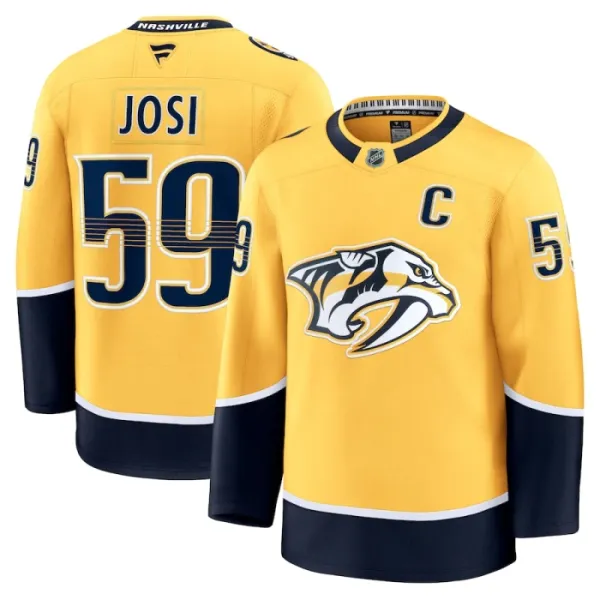 Fanatics Nashville Predators Roman Josi Pelipaita 2024-2025 Koti Premium Keltainen Fanatics Nashville Predators Roman Josi Pelipaita 2024-2025 Koti Premium Keltainen