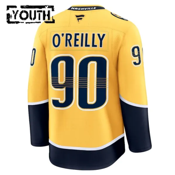 Fanatics Nashville Predators Ryan Oreilly Lasten Pelipaita 2024-2025 Koti Premium Keltainen