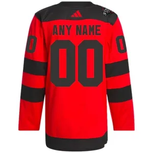 Adidas New Jersey Devils Pelipaita 2024 Premium Stadium Series Punainen ( Omalla Nimellä )