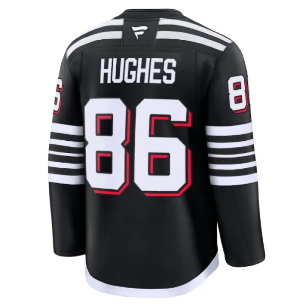 Fanatics New Jersey Devils Jack Hughes Pelipaita 2024-2025 Kolmos Premium Musta