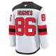 Fanatics New Jersey Devils Jack Hughes Pelipaita 2024-2025 Vieras Premium Valkoinen