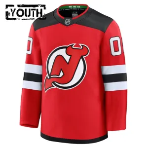 Fanatics New Jersey Devils Lasten Pelipaita 2024-2025 Koti Premium Punainen ( Omalla Nimellä )