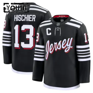 Fanatics New Jersey Devils Nico Hischier Lasten Pelipaita 2024-2025 Kolmos Premium Musta