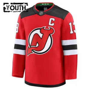 Fanatics New Jersey Devils Nico Hischier Lasten Pelipaita 2024-2025 Koti Premium Punainen