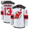 Fanatics New Jersey Devils Nico Hischier Lasten Pelipaita 2024-2025 Vieras Premium Valkoinen