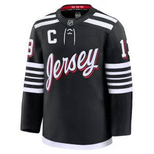 Fanatics New Jersey Devils Nico Hischier Pelipaita 2024-2025 Kolmos Premium Musta