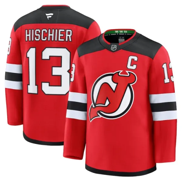 Fanatics New Jersey Devils Nico Hischier Pelipaita 2024-2025 Koti Premium Punainen Fanatics New Jersey Devils Nico Hischier Pelipaita 2024-2025 Koti Premium Punainen