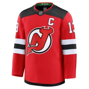 Fanatics New Jersey Devils Nico Hischier Pelipaita 2024-2025 Koti Premium Punainen