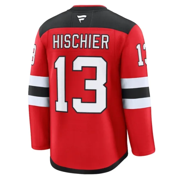 Fanatics New Jersey Devils Nico Hischier Pelipaita 2024-2025 Koti Premium Punainen
