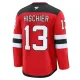 Fanatics New Jersey Devils Nico Hischier Pelipaita 2024-2025 Koti Premium Punainen