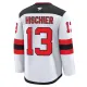 Fanatics New Jersey Devils Nico Hischier Pelipaita 2024-2025 Vieras Premium Valkoinen