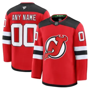 Fanatics New Jersey Devils Pelipaita 2024-2025 Koti Premium Punainen ( Omalla Nimellä )
