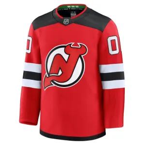 Fanatics New Jersey Devils Pelipaita 2024-2025 Koti Premium Punainen ( Omalla Nimellä )