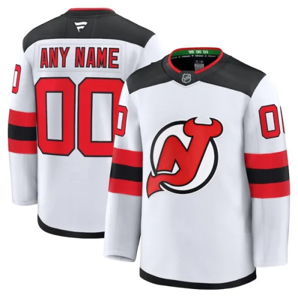 Fanatics New Jersey Devils Pelipaita 2024-2025 Vieras Premium Valkoinen ( Omalla Nimellä ) Fanatics New Jersey Devils Pelipaita 2024-2025 Vieras Premium Valkoinen ( Omalla Nimellä )