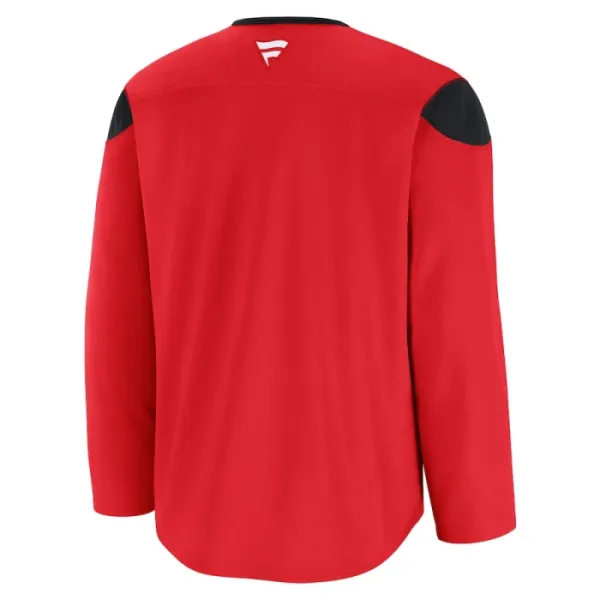 Fanatics New Jersey Devils Team Pelipaita 2024-2025 Practice Punainen ( Omalla Nimellä )