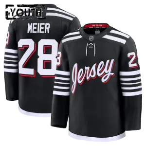 Fanatics New Jersey Devils Timo Meier Lasten Pelipaita 2024-2025 Kolmos Premium Musta
