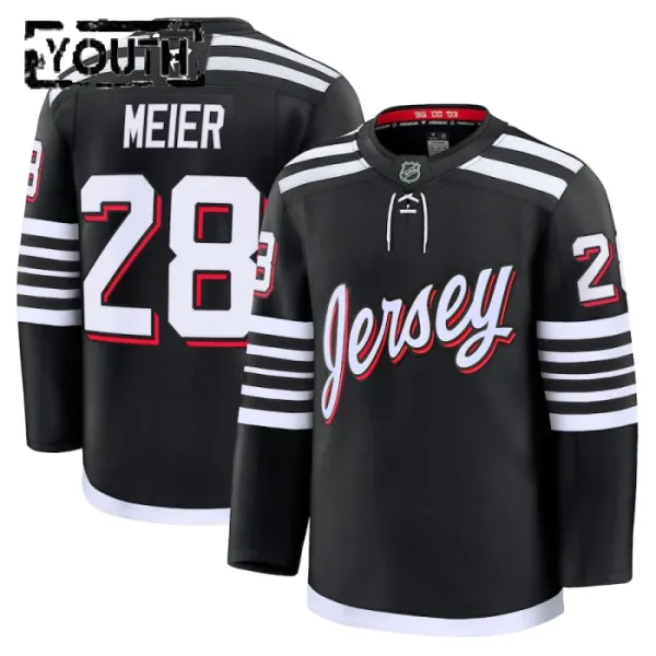 Fanatics New Jersey Devils Timo Meier Lasten Pelipaita 2024-2025 Kolmos Premium Musta Fanatics New Jersey Devils Timo Meier Lasten Pelipaita 2024-2025 Kolmos Premium Musta