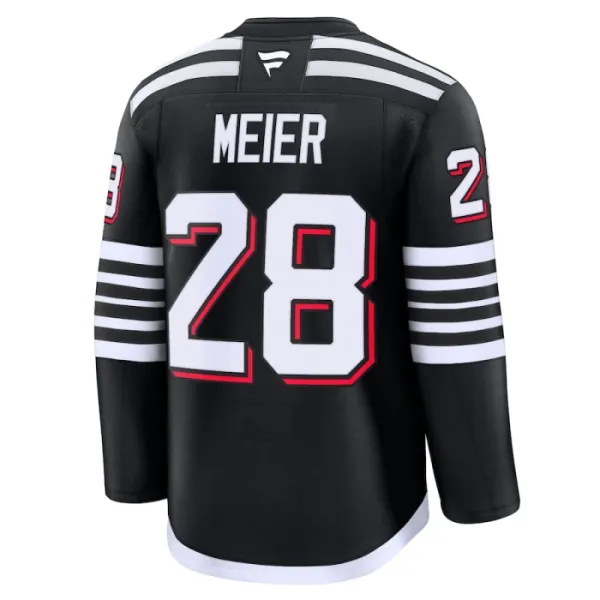 Fanatics New Jersey Devils Timo Meier Pelipaita 2024-2025 Kolmos Premium Musta