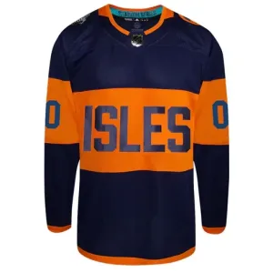 Adidas New York Islanders Pelipaita 2024 Premium Stadium Series Navy ( Omalla Nimellä )