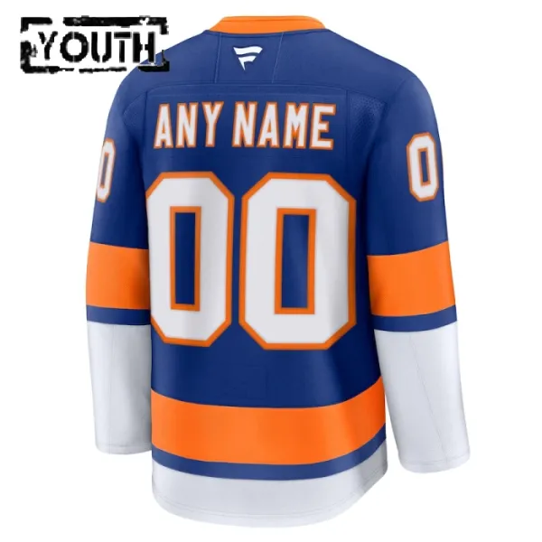 Fanatics New York Islanders Lasten Pelipaita 2024-2025 Koti Premium Sininen ( Omalla Nimellä )