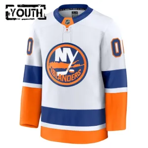 Fanatics New York Islanders Lasten Pelipaita 2024-2025 Vieras Premium Valkoinen ( Omalla Nimellä )