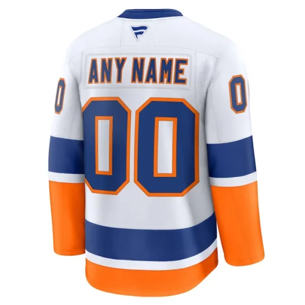 Fanatics New York Islanders Pelipaita 2024-2025 Vieras Premium Valkoinen ( Omalla Nimellä )