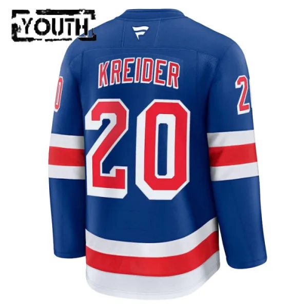 Fanatics New York Rangers Chris Kreider Lasten Pelipaita 2024-2025 Koti Premium Sininen